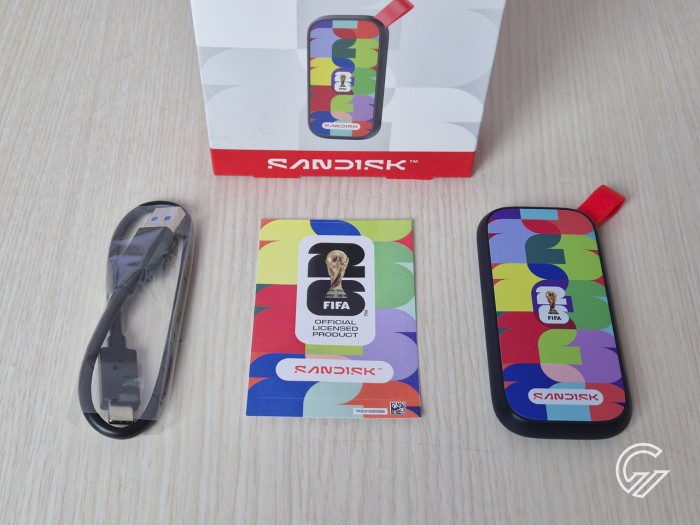 Review SANDISK Portable SSD E30 FIFA World Cup 2026 Edition 1TB (1)