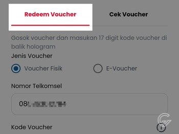 Cara Memasukkan Voucher Telkomsel 7