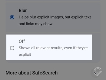 Cara Menonaktifkan SafeSearch 4