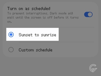 Cara Mode Gelap dan Terang Otomatis HP Samsung 4