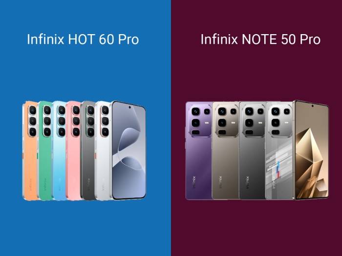 Infinix HOT 60 Pro vs Infinix NOTE 60 Pro