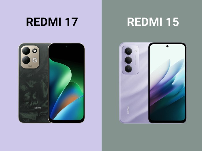 REDMI 17 vs REDMI 15