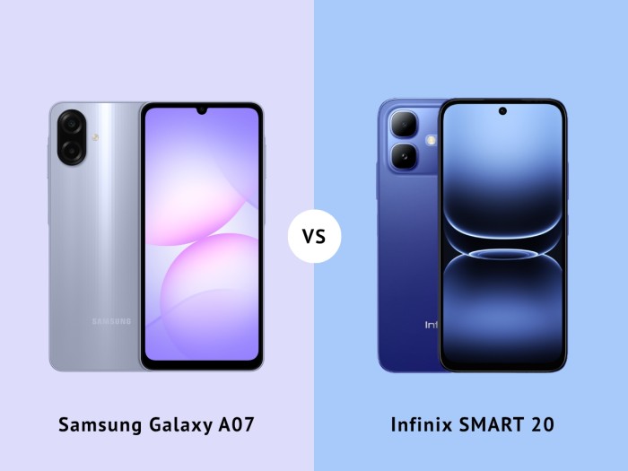 Samsung Galaxy A07 Vs Infinix SMART 20 - Header