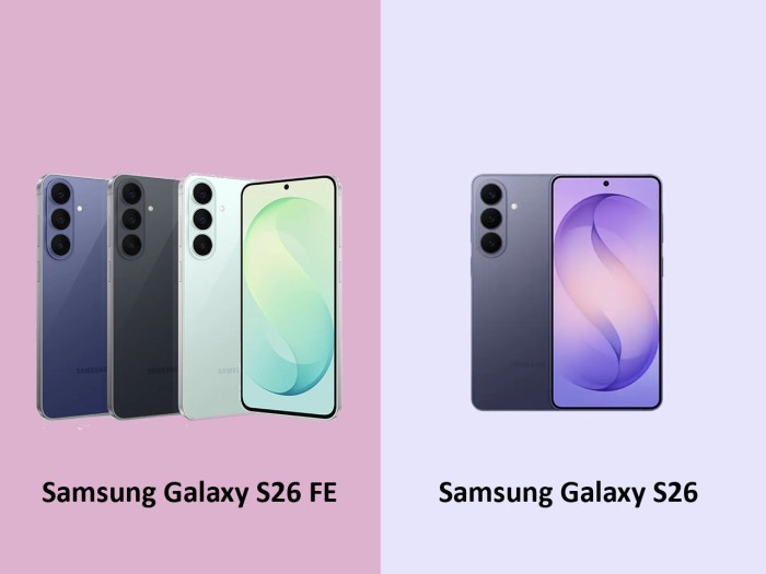 Samsung Galaxy S26 FE vs Galaxy S26