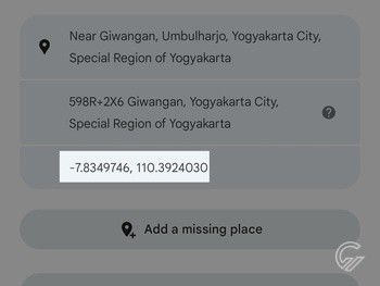 Cara Melihat Titik Koordinat Google Maps 3