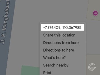 Cara Melihat Titik Koordinat Google Maps 4