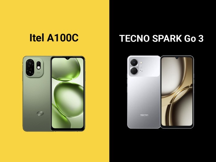 Itel A100C vs TECNO SPARK Go 3