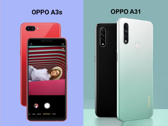 OPPO A3s vs OPPO A31