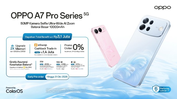 OPPO A7 Pro Series 5G Segera Rilis - Promo