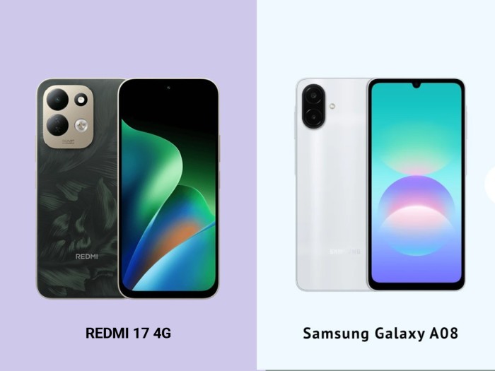 REDMI 17 4G vs Samsung Galaxy A08