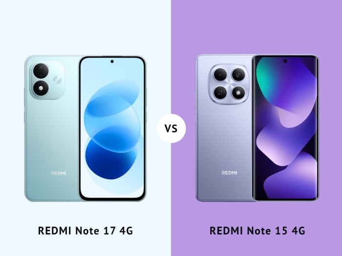 REDMI Note 17 4G Vs REDMI Note 15 4G - Header
