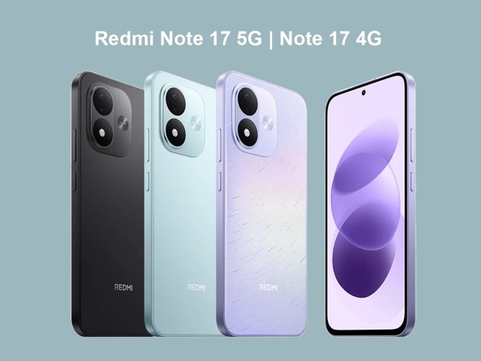 REDMI Note 17 5G vs Note 17 4G