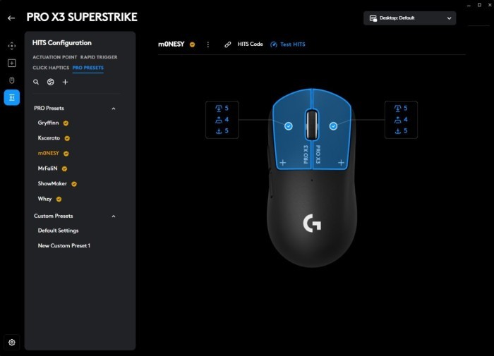 Review Logitegh G PRO X3 SUPERSTRIKE Pro Preset