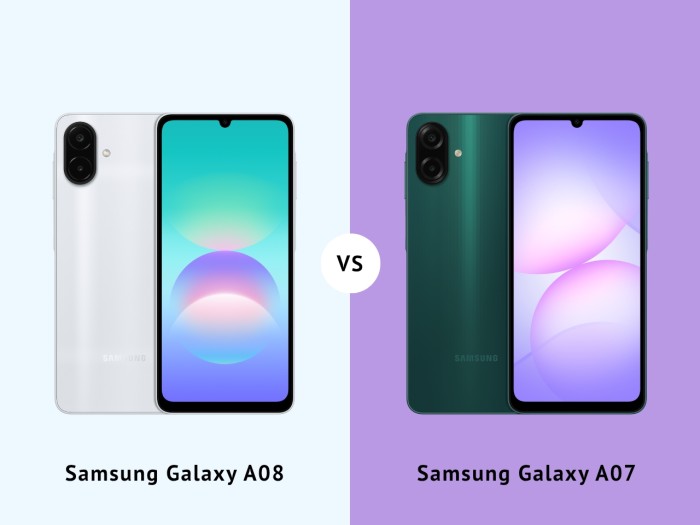 Samsung Galaxy A08 Vs Samsung Galaxy A07 - Header