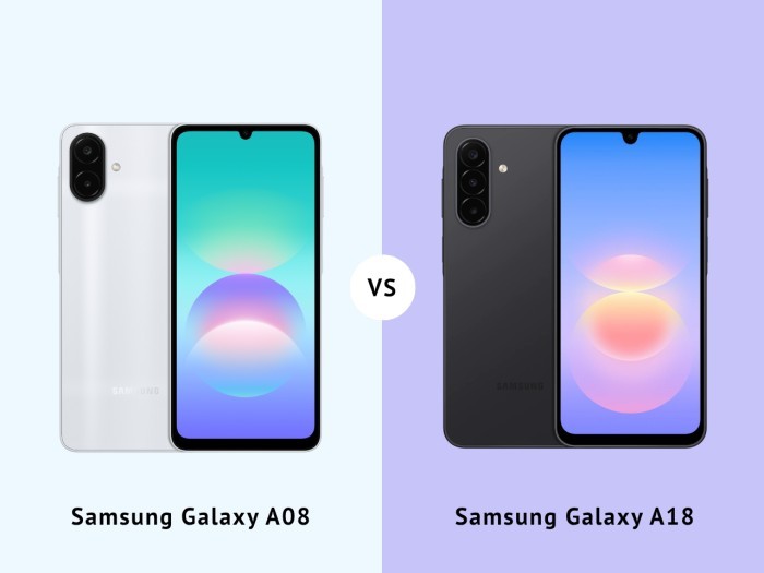 Samsung Galaxy A08 Vs Samsung Galaxy A18 - Header
