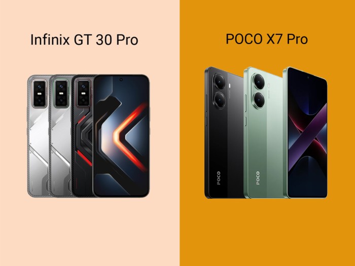Infinix GT 30 Pro vs POCO X7 Pro