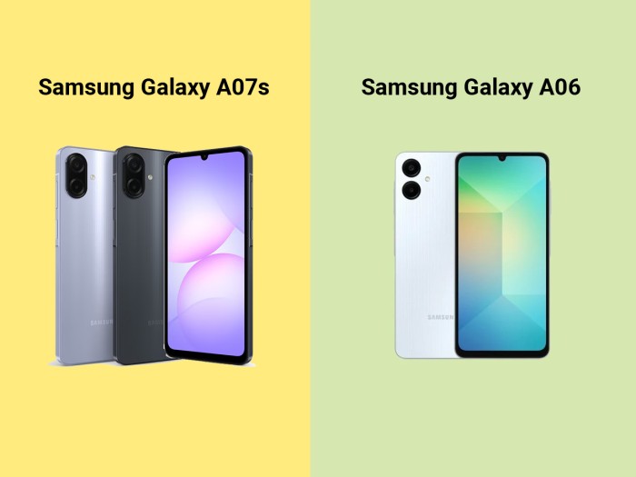 Samsung Galaxy A07s vs Samsung Galaxy A06