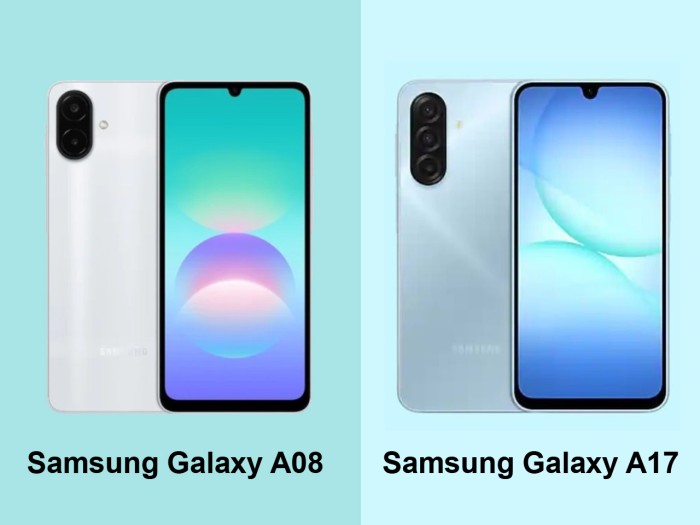 Samsung Galaxy A08 vs Galaxy A17