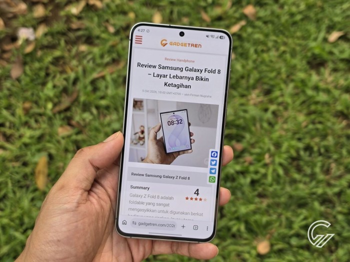 Samsung Galaxy S26 FE Layar Terang