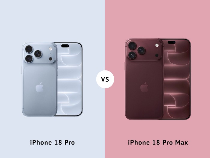 iPhone 18 Pro Vs iPhone 18 Pro Max - Header