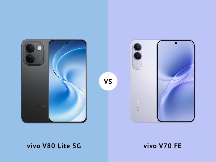 vivo V80 Lite 5G Vs vivo V70 FE - Header